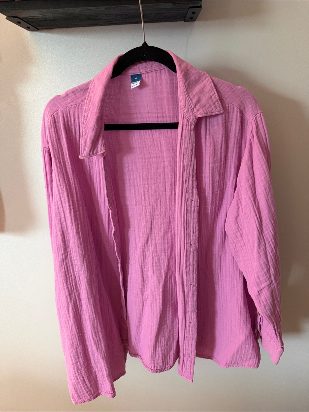 Old Navy Lightweight Pink Button-Front Shirt